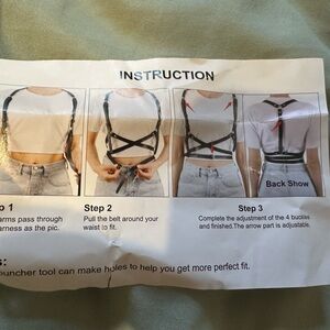 Black Adjustable Harness Top